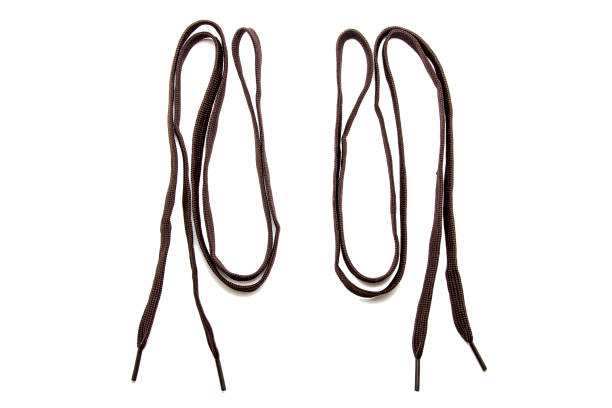 Shoe laces isolated on white