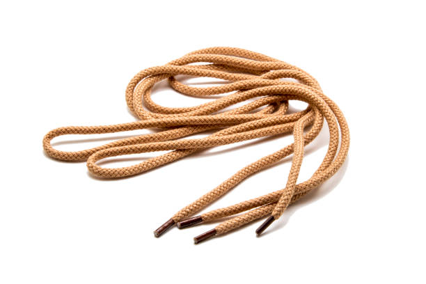 istock Shoe laces isolated on white 882406024