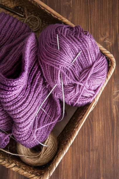 istock Knitting. Knitting needles and yarn 882411064
