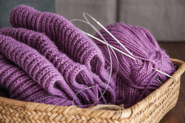 istock Knitting. Knitting needles and yarn 882411164