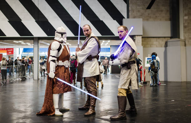 star wars cosplay birmingham mcm - comic con photos et images de collection