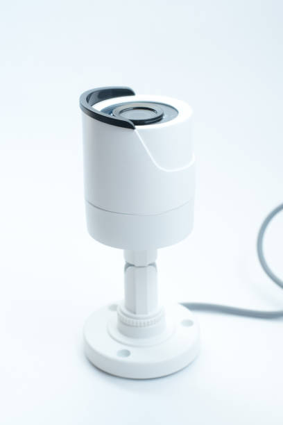 istock Surveillance camera isolated on white background, with clipping paths 882424942