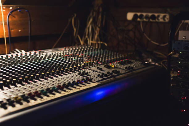 istock Workplace of sound engineer. 882431220
