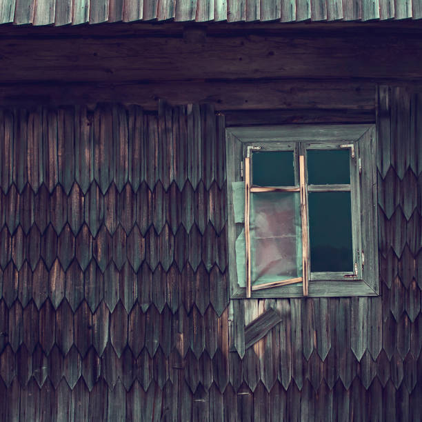 istock old wooden house. beautiful texture. 882444174