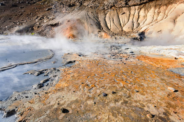 istock hot springs in Krysuvik area, Iceland 882452606