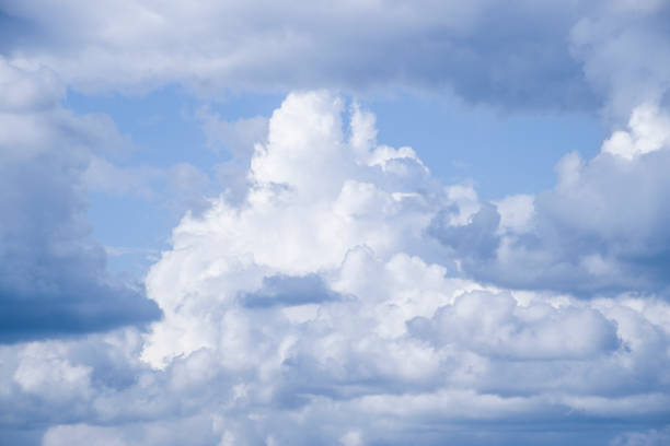 istock Heavenly landscape with clouds. Cumulus clouds in the sky 882461898