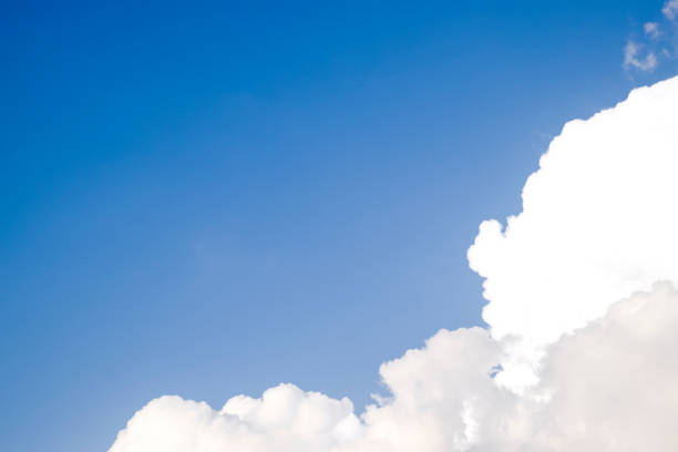 cumulus clouds in the blue sky. heavenly landscape. photograph of the sky. - white cliffs imagens e fotografias de stock