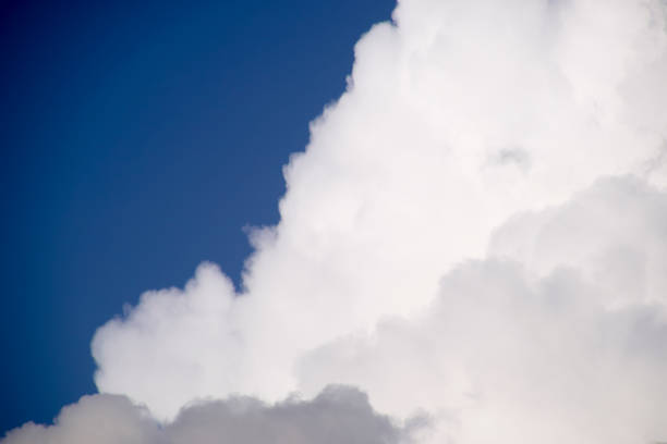 cumulus clouds in the blue sky. heavenly landscape. photograph of the sky. - white cliffs imagens e fotografias de stock