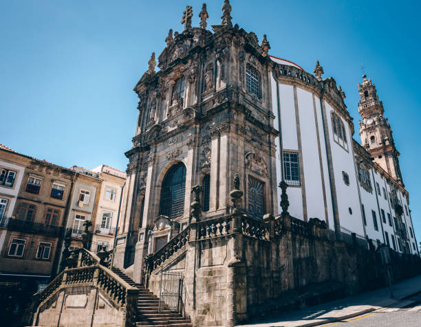 Clerigos Church at Porto, Portugal. Beutiful old Baroque Church.