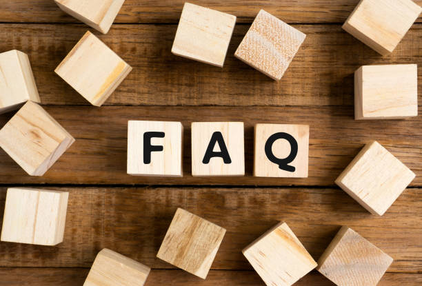Faq Word on Wooden Blocks