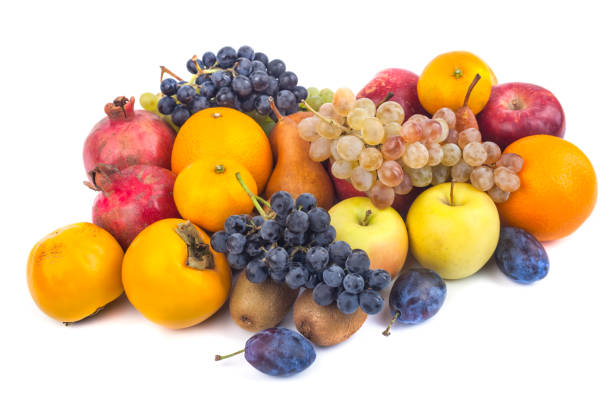 istock Fresh fruits isolated on a white background 882481506