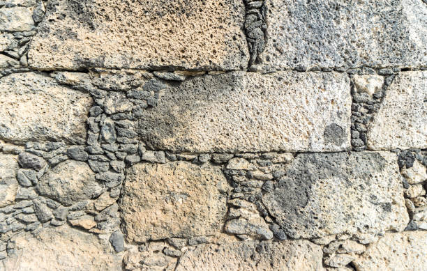 istock wall of lava stone 882494514