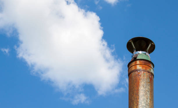 istock Metal pipe against the sky. 882498266