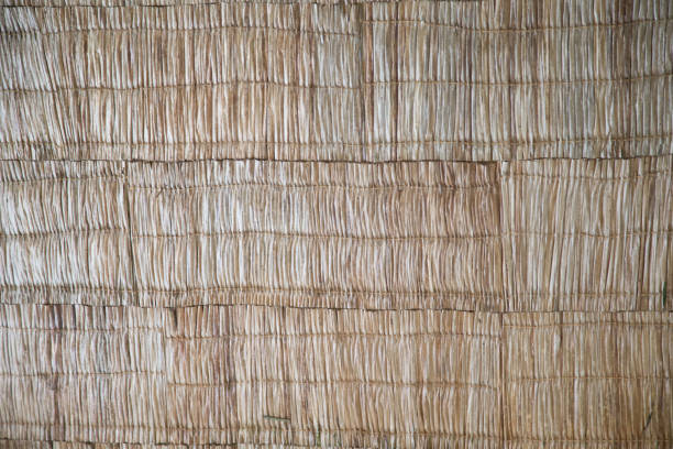 istock Background with straw material for roof coverings 882505390