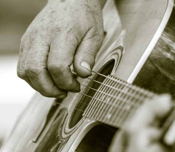 istock hand man playing the guitar 882510284