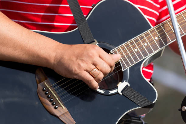 istock hand man playing the guitar 882515796