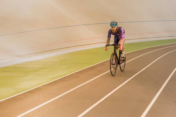 istock cyclist on cycle race track 882517202