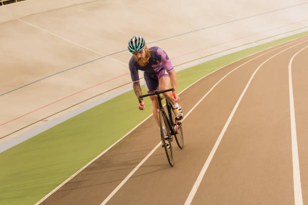 istock cyclist on cycle race track 882524724