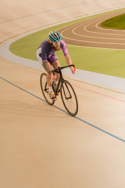 istock cyclist on cycle race track 882524772