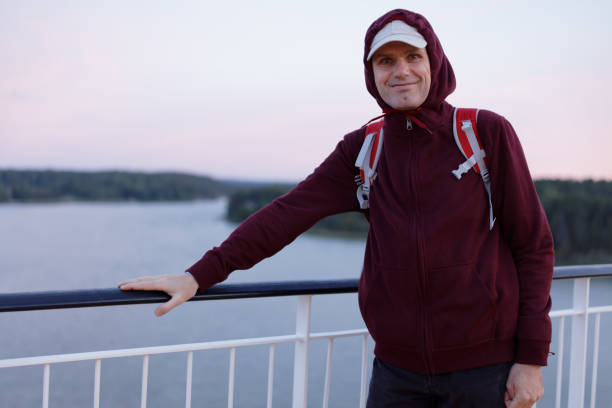 istock Tourist on a deck of cruise ship 882537772