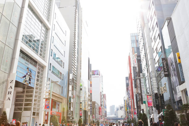 istock The Ginza District of Tokyo, Japan 882561110