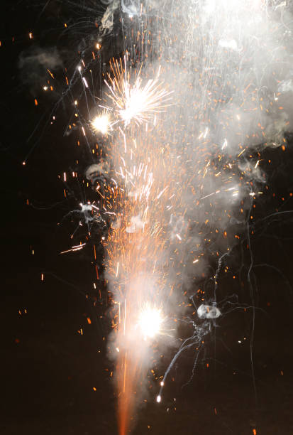 istock fireworks to celebrate the new year during a party 882569530