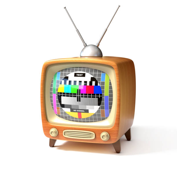 istock retro tv with test screen 3d illustration 882569950
