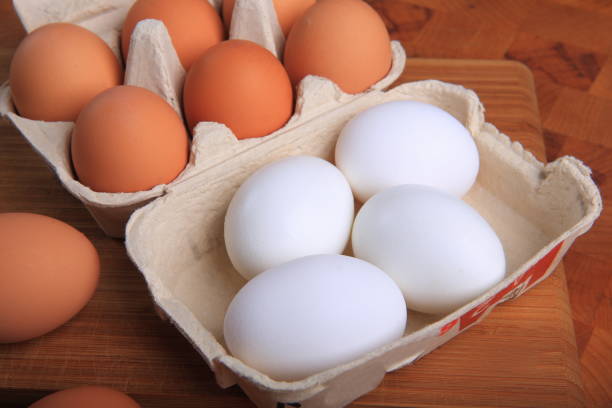 istock Fresh Organic Eggs in a Carton 882574516