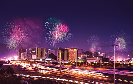 A stock photo of the World Famous Las Vegas Strip.