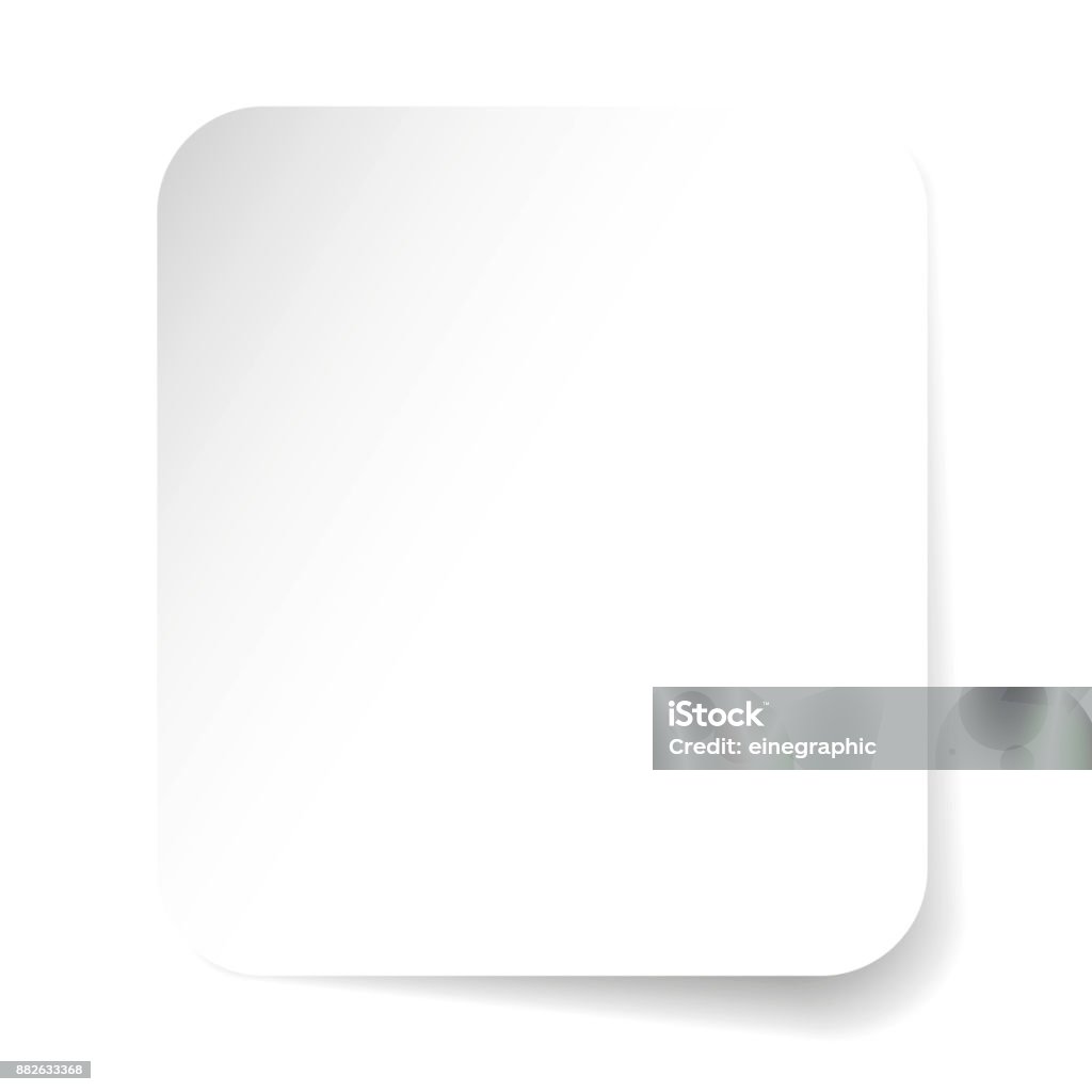 Empty Square Sticker Empty Label Square Sticker Tag Stock Illustration - Download Image Now ...