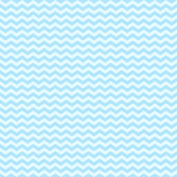 Vector illustration of Pattern stripe seamless sweet blue two tone colors. Wave stripe abstract background vector.