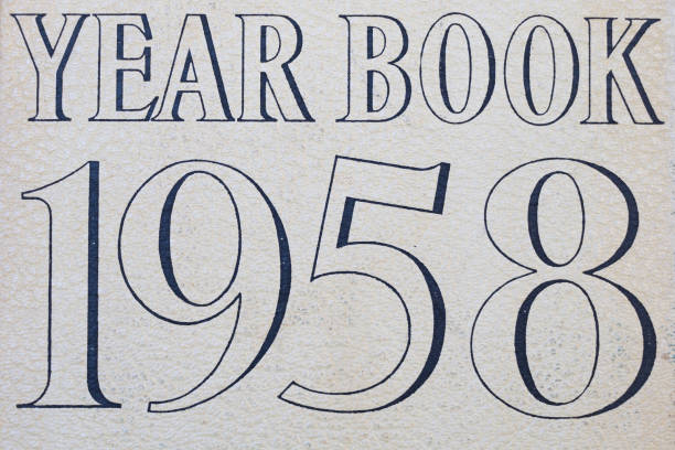istock Year book 1958 cover sixty years old 882663374