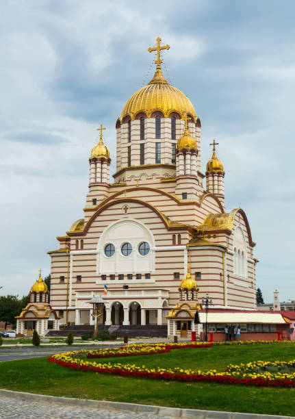 istock Cathedral in Fagaras is architectural landmark 882670688