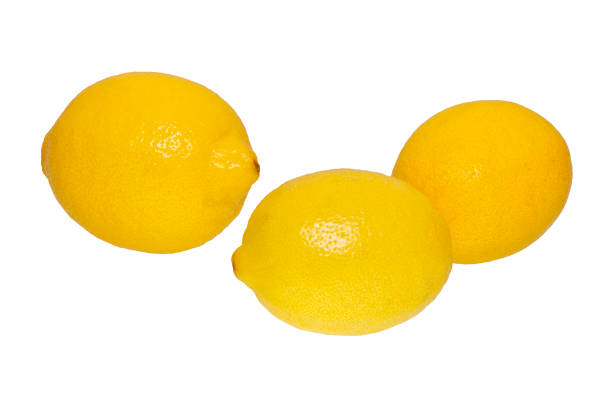 istock Group of lemons on white background 882671080