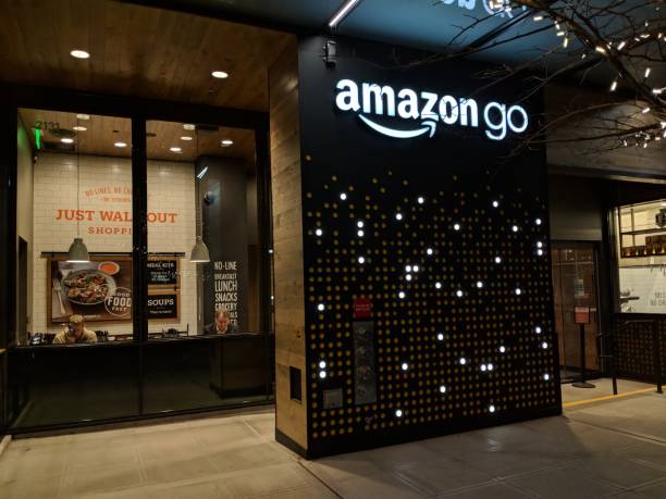 amazon gehen beta-test-store auf dem amazon-campus in seattle - amazoncom stock-fotos und bilder