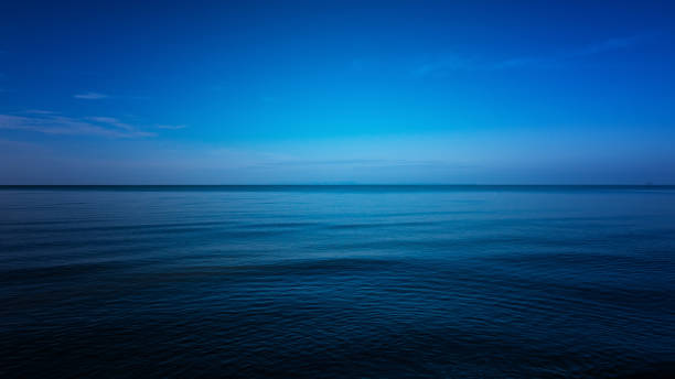istock Dark and Blue ocean, Vast ocean and calm 882701490