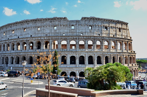 Rome, Italy, September 9, 2015: Colosseum in Rome, Italy