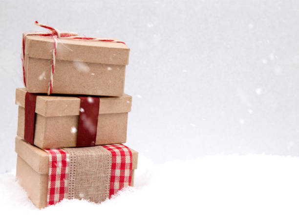 istock Christmas Themed Background in the Snow 882728860