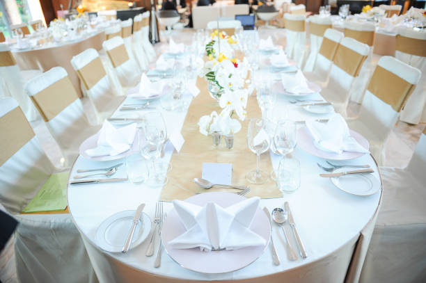 istock Wedding banquet. Wedding party. Restaurant event 882728926