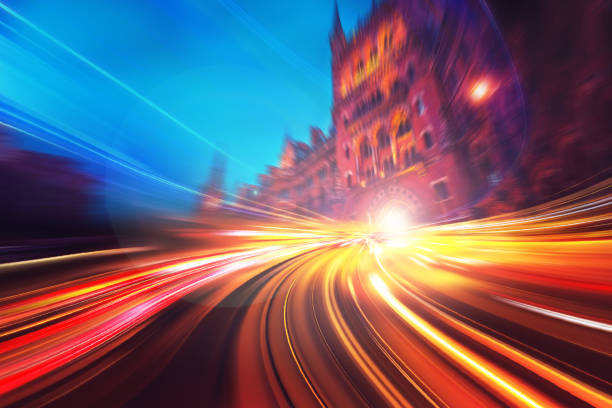 Speed Motion blur on London City