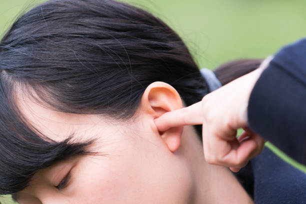 istock Woman clogging the ear 882734064