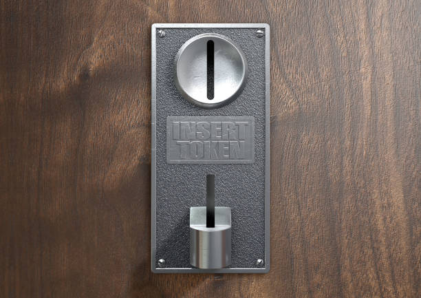 istock Vintage Chrome Coin Receptacle 882742490