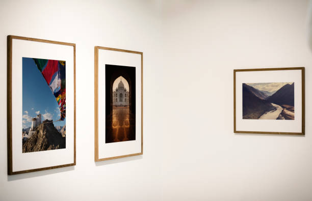 Art gallery with an exhibition Art gallery with an exhibition museum photos stock pictures, royalty-free photos & images