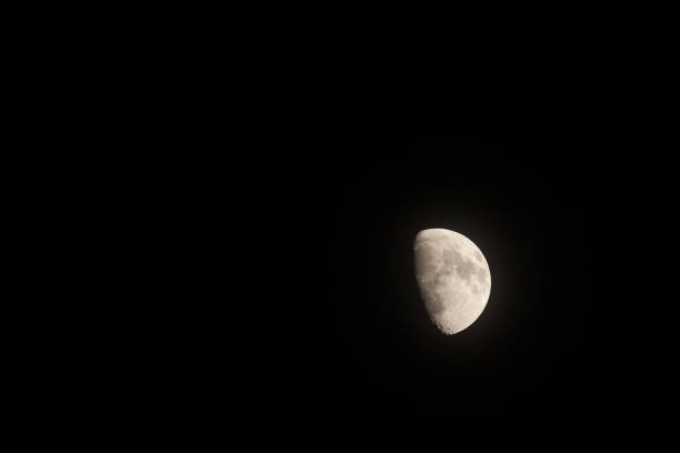 istock The Moon in the Night  time with Black sky background 882753306