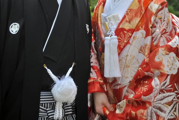 Bridal image Brilliant graceful,splendid and elegant very nice wedding kimono stock pictures, royalty-free photos & images