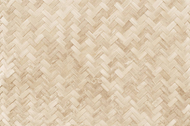 alten bambus webmuster, geflochtenen rattan matte textur für hintergrund und design-kunstwerk. - woven bamboo wicker textured stock-fotos und bilder