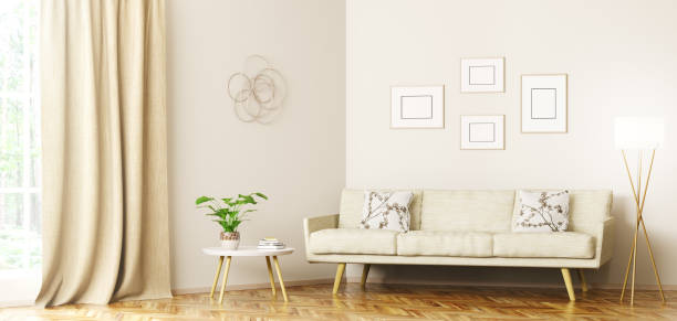 istock Modern interior of living room 3d rendering 882773294