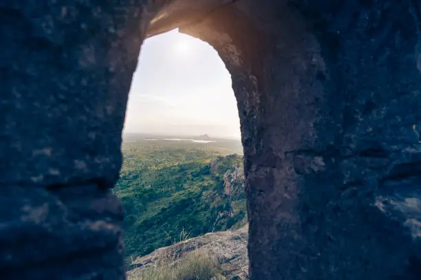 India, landscape, nature, wall, sun,