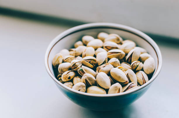 Pistachios In Plate