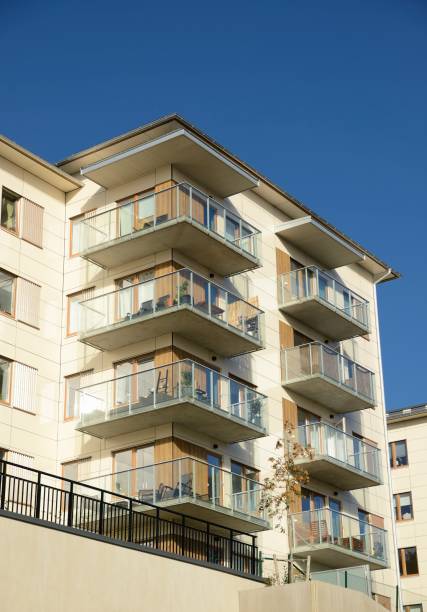istock Modern apartment buildings 882777718